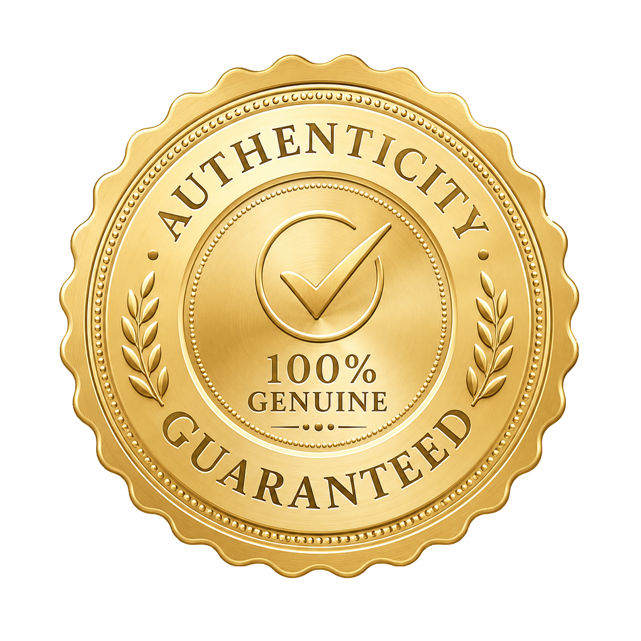 Authenticity guaranteed — 100% genuine